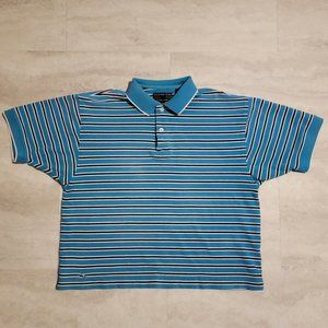 Vintage Alexander Julian Colours Mens Mediium Teal Polo Shirt